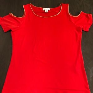 Calvin Klein cold shoulder top size small